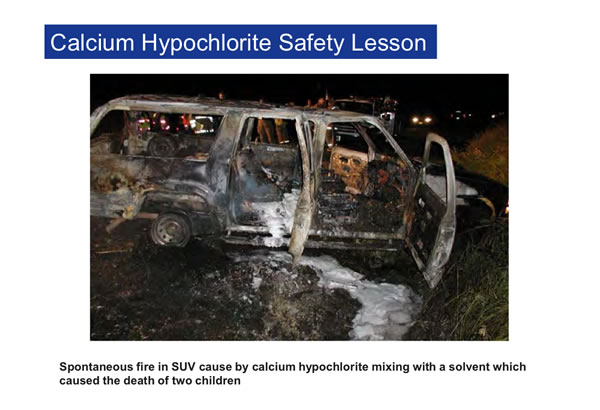 Calcium Hypochlorite (transportation) Safety Lesson. 