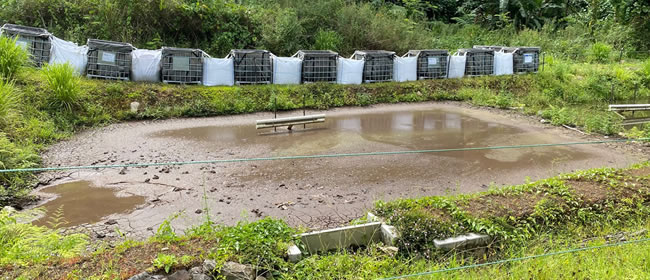 Papua sludge pond, 23 Nov 2021. 